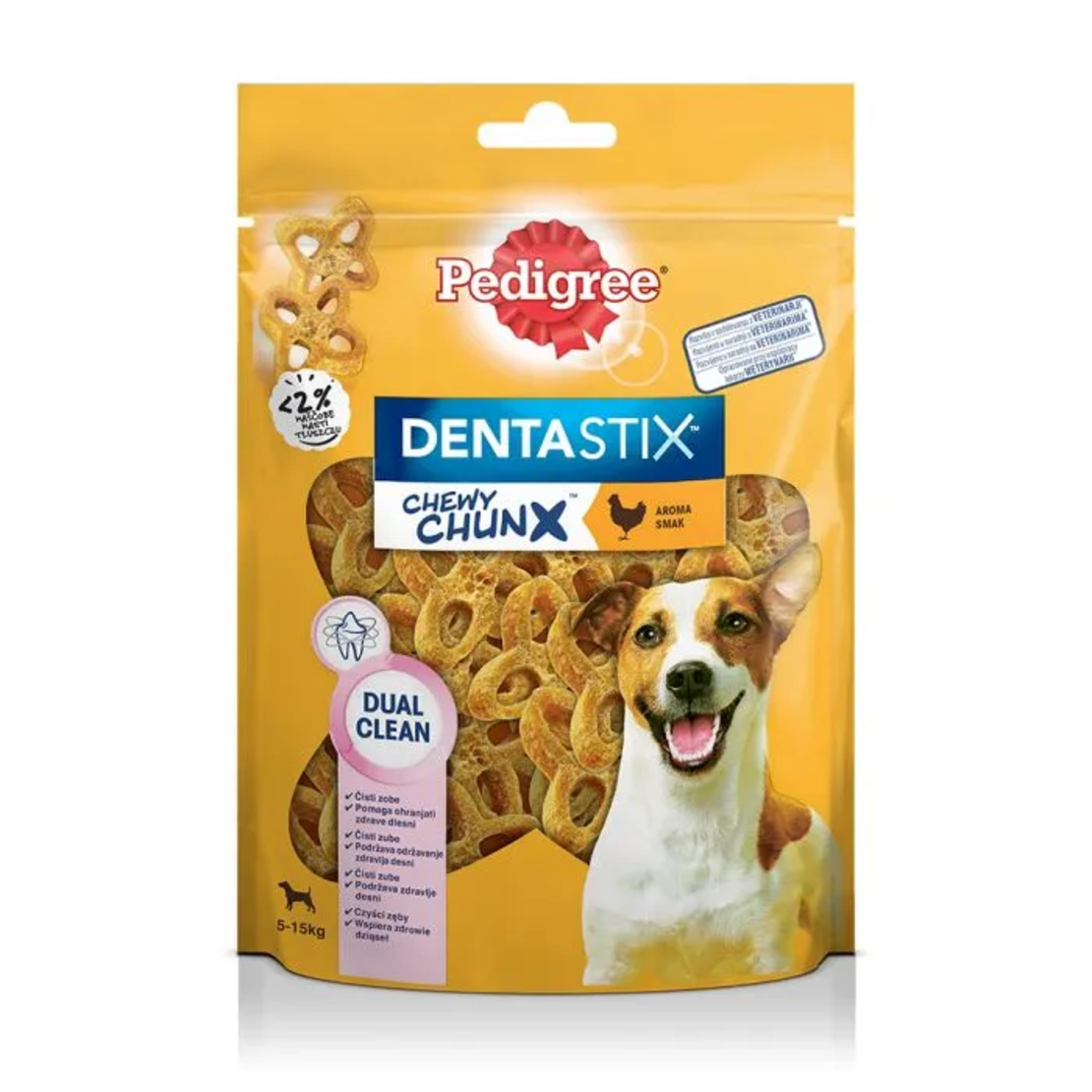 Pedigree DentaStix Chewy Chunx - меки дентални хапки за кучета от дребни породи 68 гр