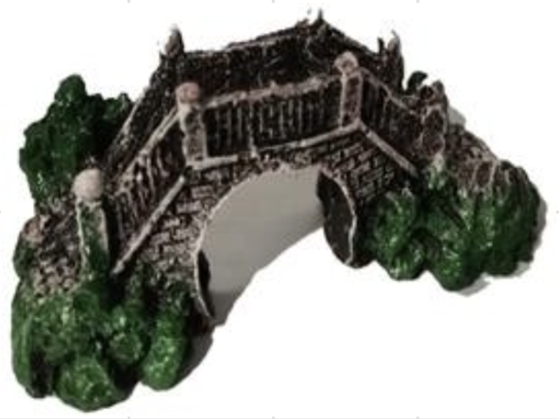 Керамична декорация за аквариум - голям мост