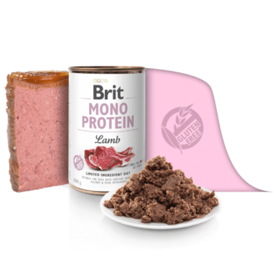Brit Mono Protein Lamb - консерва с агнешко, 400 гр