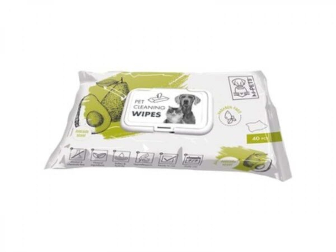 M-Pets Мокри кърпички, 40 бр. - Pet cleaning wipes