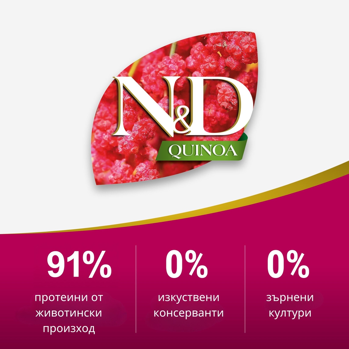 N&D Quinoa Urinary with Duck & Cranberry , Cat Adult – мокра храна без зърнени култури за здрав уринарен тракт, за котки над 1 година, с патешко, киноа, червена боровинка и лайка, консерва