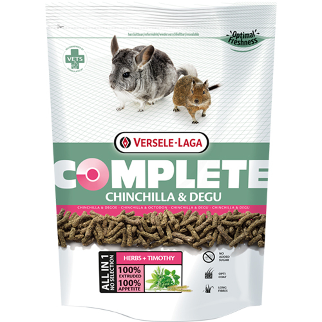 Chinchilla Complete - пълноценна екструдирана храна за чинчила, 500 гр