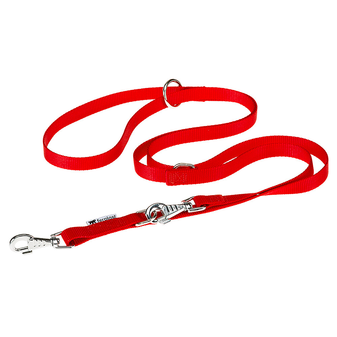 Ferplast Повод за куче CLUB GA15/200 - червен, син