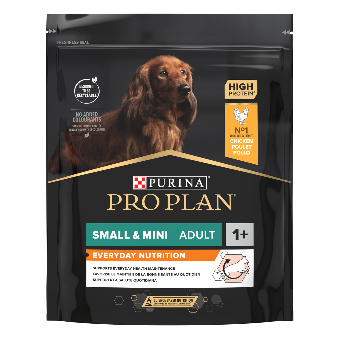 PURINA® PRO PLAN® Dog Small & Mini Adult EVERYDAY NUTRITION за кучета в зряла възраст от дребни и мини породи, суха храна, с високо съдържание на пиле, 700 гр