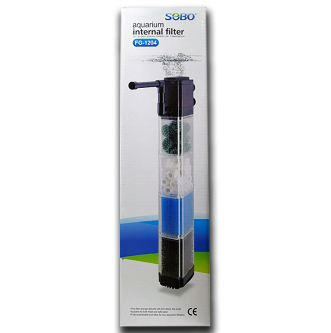 Вътрешен филтър за аквариум Sobo FG-1204