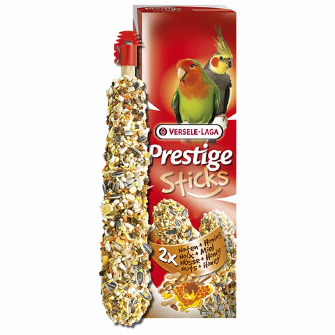 2 бр. Sticks Big Parakeets Nuts & Honey - стик за средни папагали с ядки и мед - 2бр х 70 гр