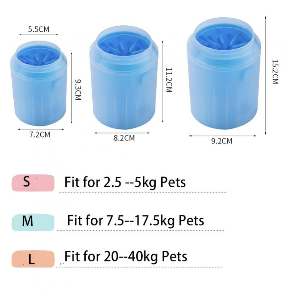 Съд за измиване на лапи на домашен любимец - синьо