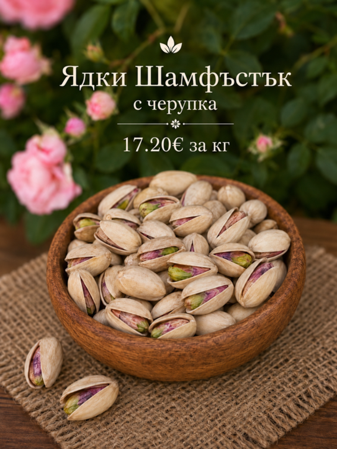 Ядки Шамфъстък с черупка