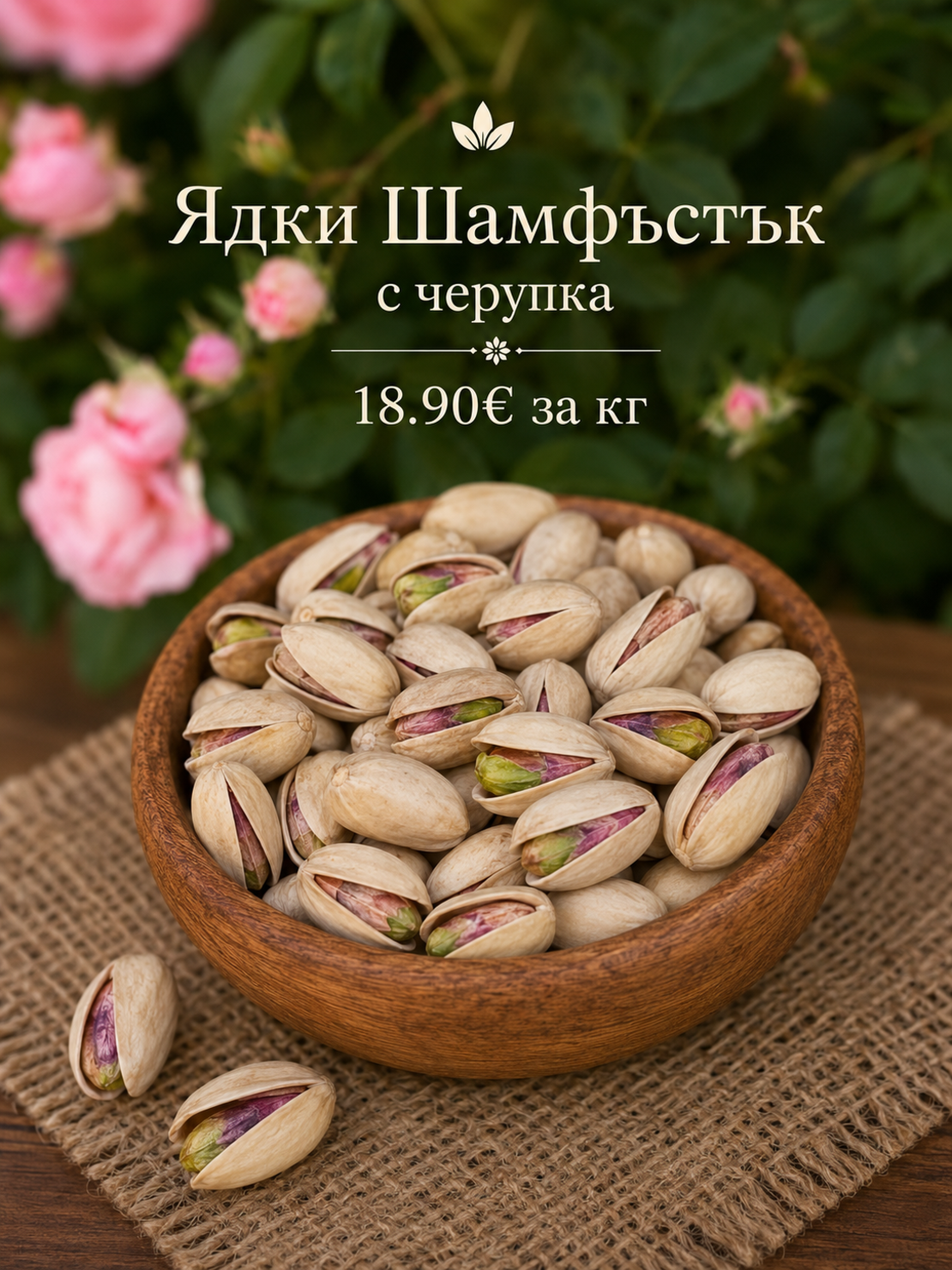 Ядки Шамфъстък с черупка