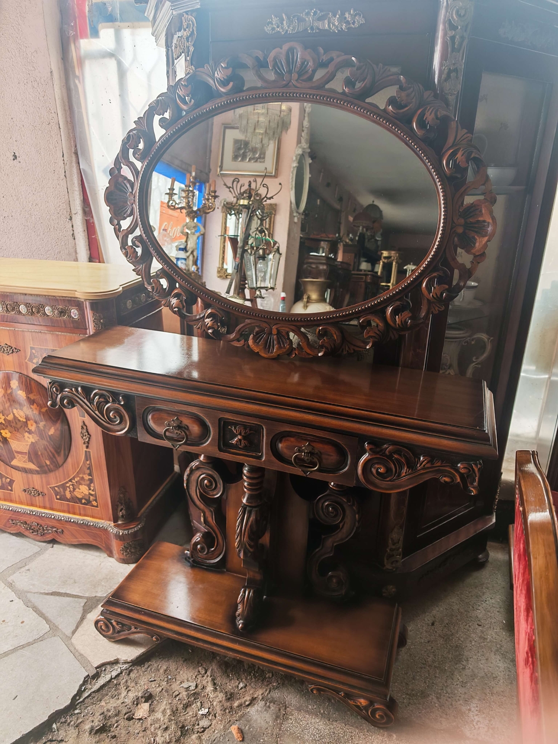 Барокова конзола с огледало