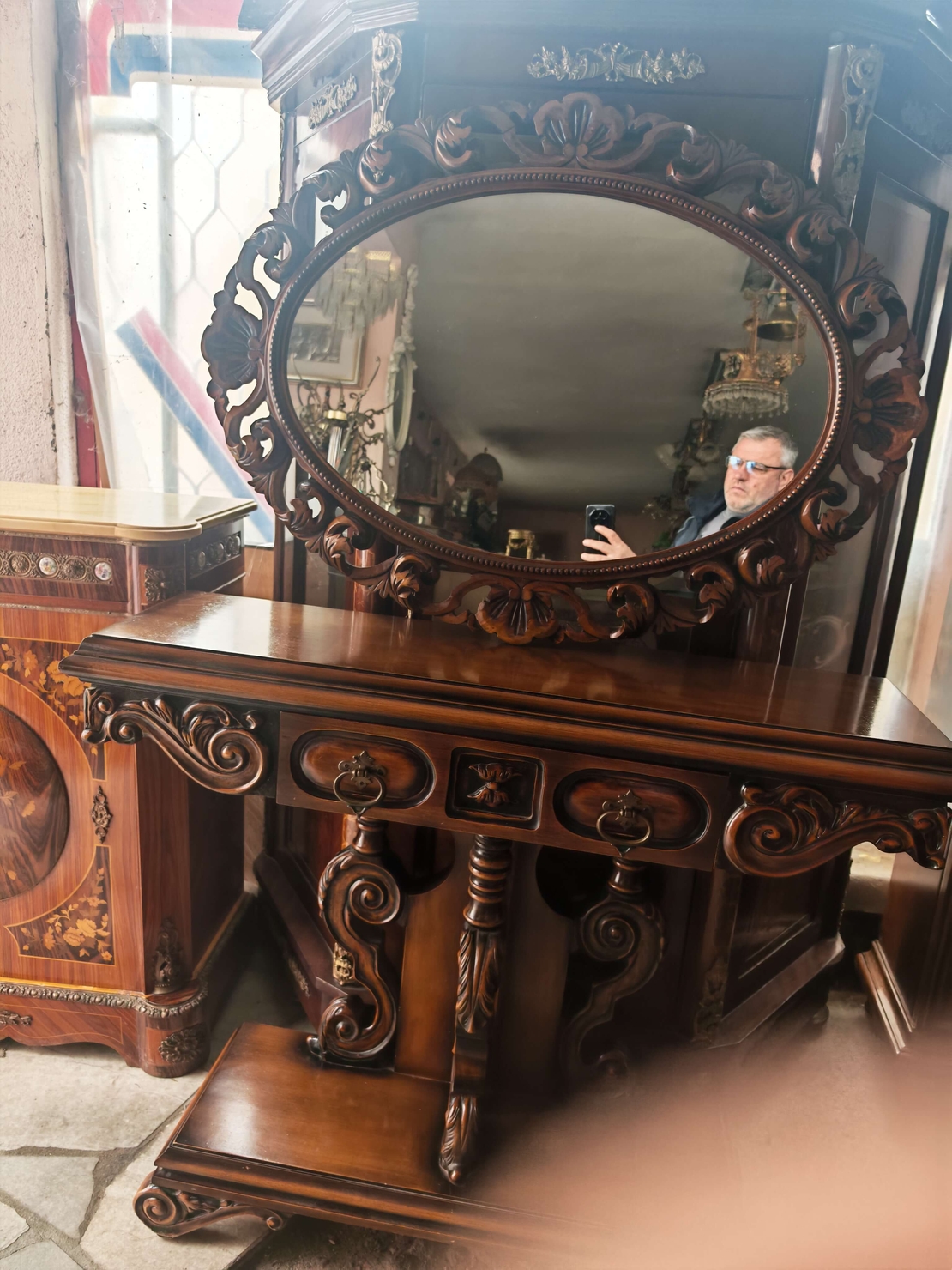 Барокова конзола с огледало