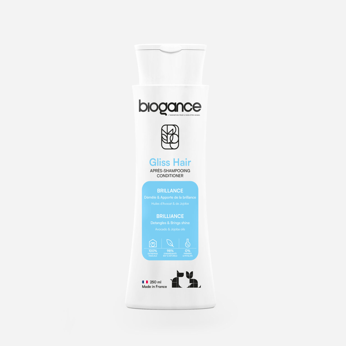Biogance Gliss Hair Балсам – За Блясък и Лесно Разресване 250 мл
