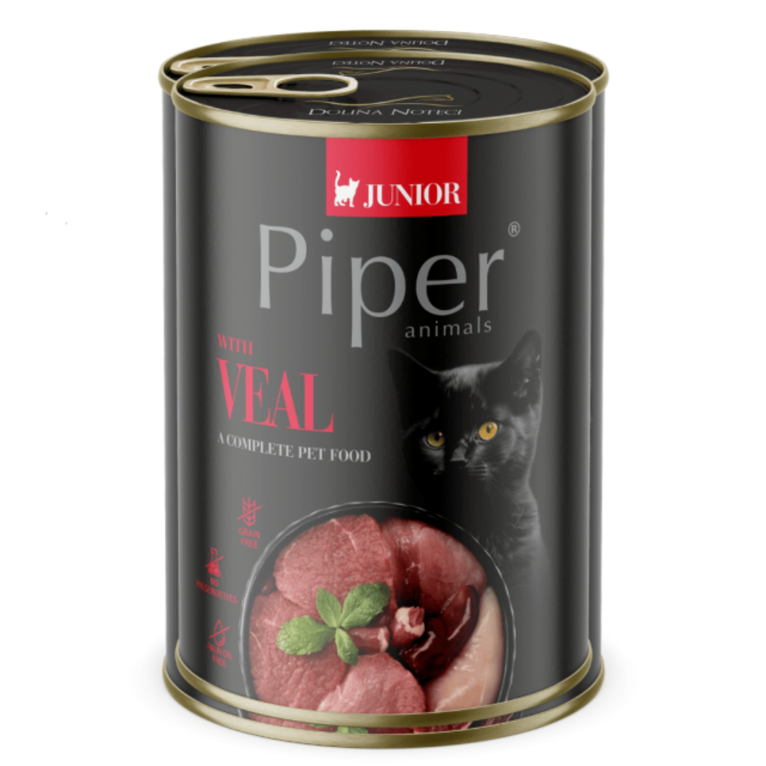 Piper Cat Junior храна за малки котенца с телешко, 400 г