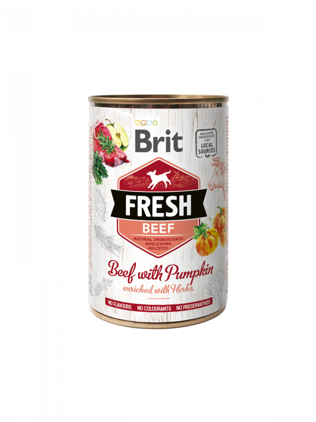 Brit Fresh Beef & Pumpkin - консервирана храна с говеждо и тиква  400г