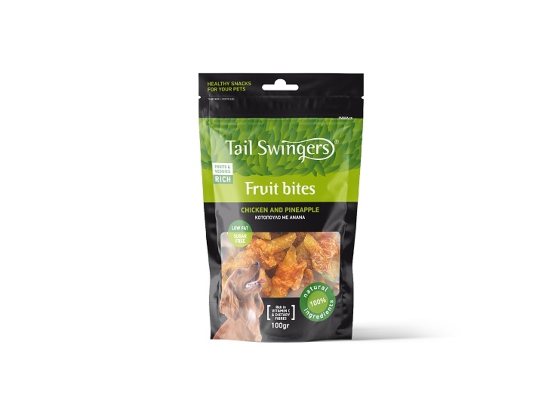 Pet-Interest TAIL SWINGERS Fruit bites chicken and pineapple – пиле и ананас