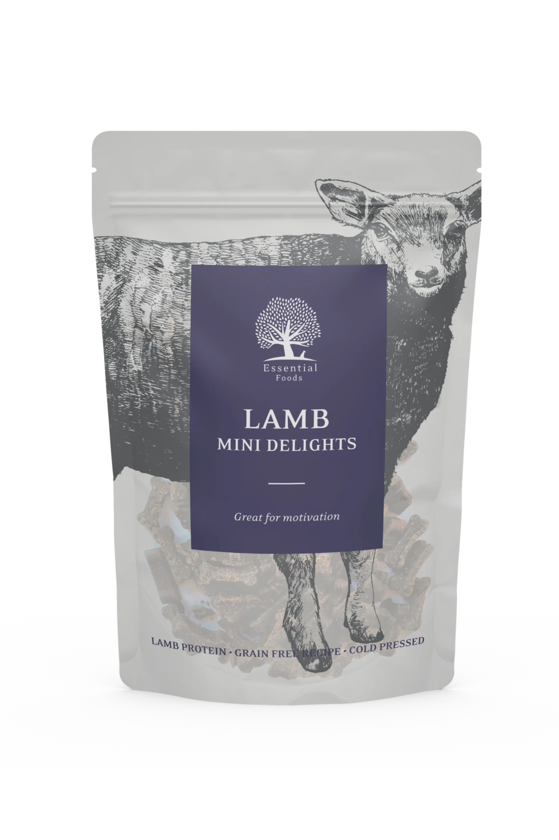 ESSENTIAL LAMB MINI DELIGHTS - деликатесни малки лакомства за кучета с агнешко месо, 100г