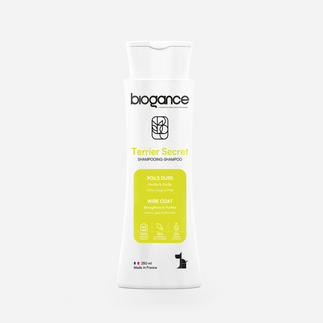 Biogance Terrier Secret Шампоан – За Твърда Козина 250 мл