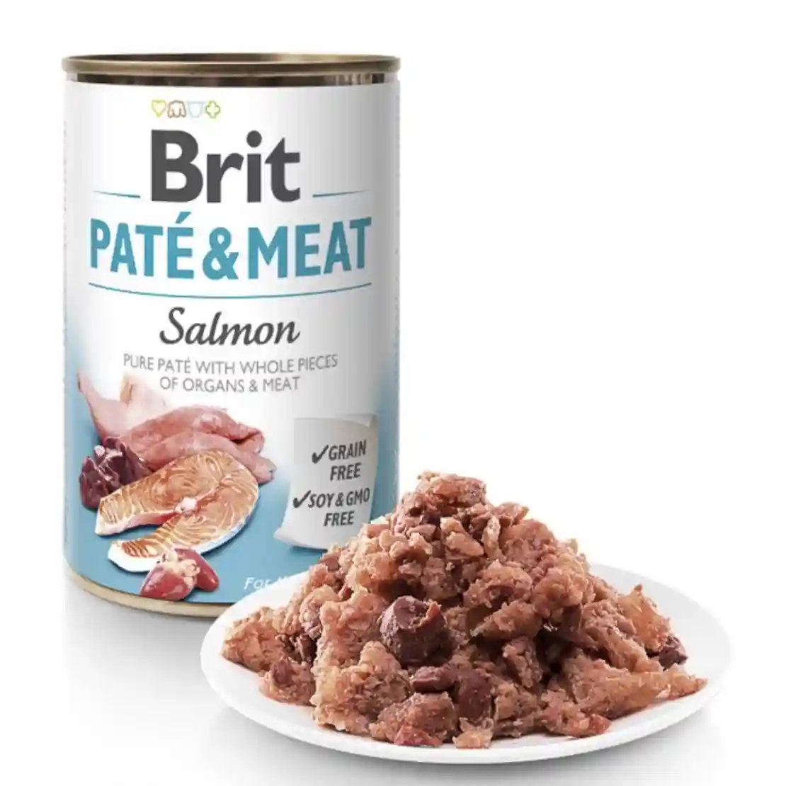 Brit Pate and Meat Salmon - пастет за кучета със сьомга 400 гр