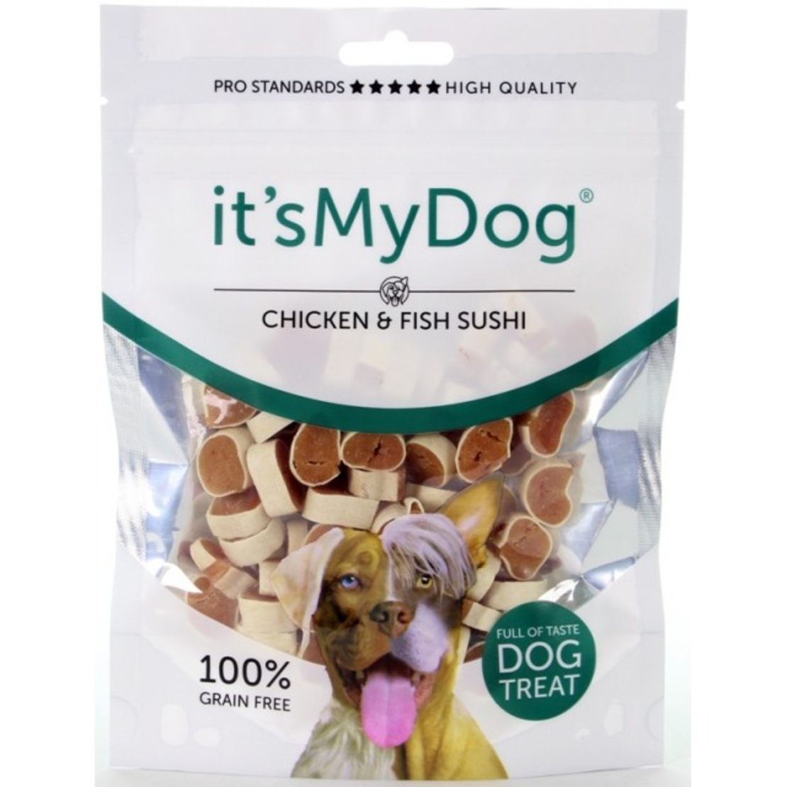 It's My Dog лакомство за кучета,  суши пиле и риба 85 г