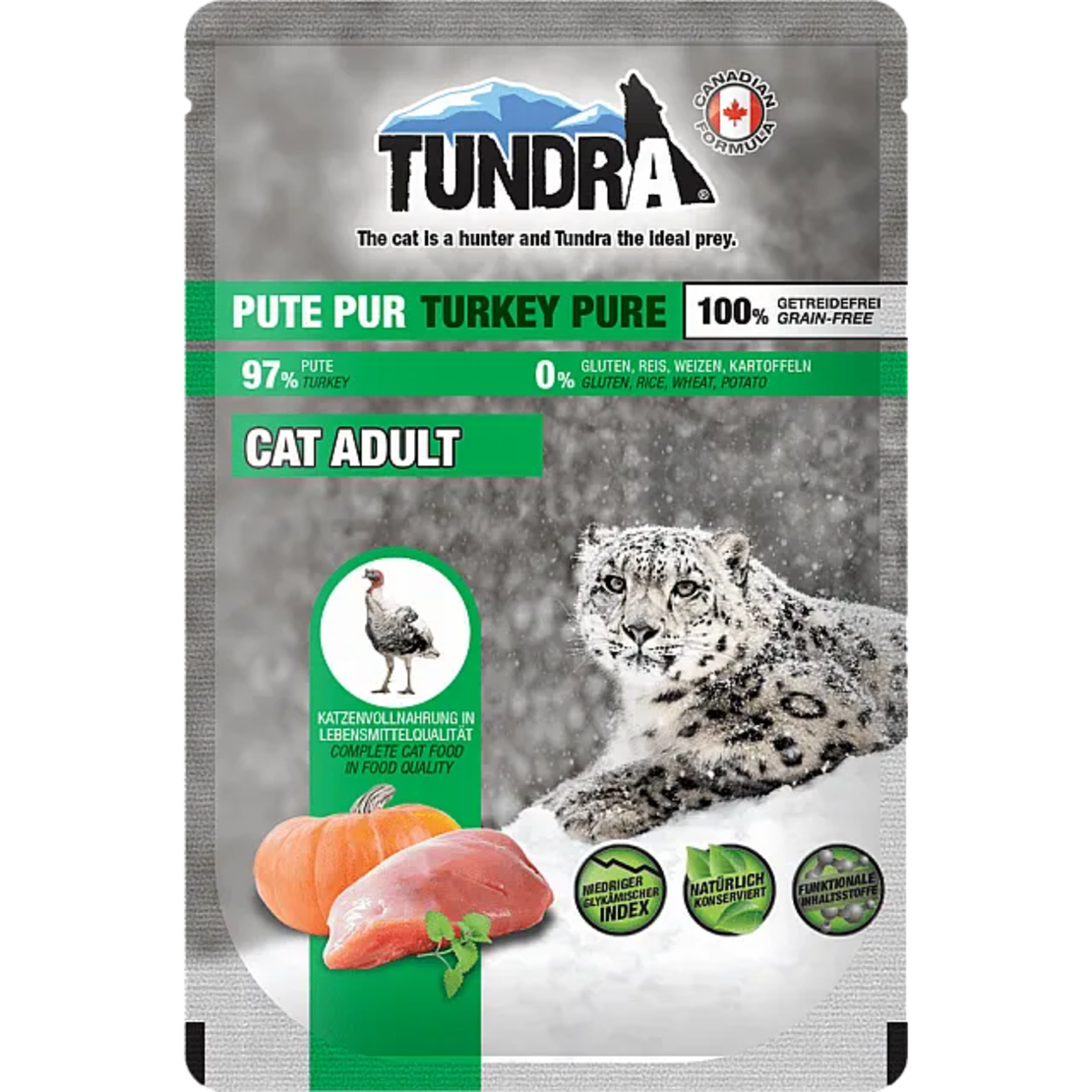 Tundra cat turkey – пауч за котки с чисто пуешко месо 97% | 85 г
