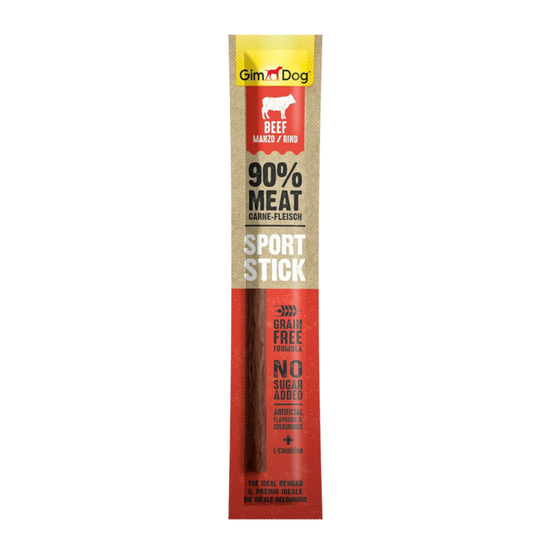 GIMDOG Sport Stick Beef - лакомство за куче, стик с говеждо  месо 12 г