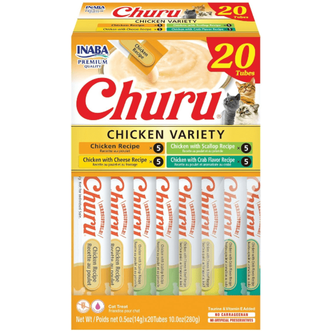 Inaba Churu Varieties - Лакомство за котка нежен крем с Пиле 20 бр