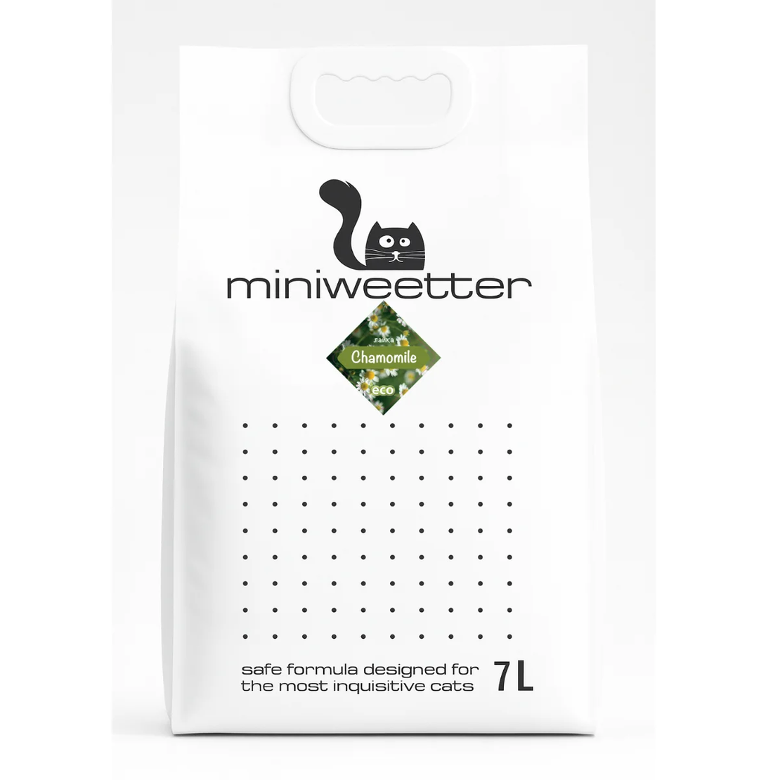Miniwetter Chamomile – Биоразградима соева котешка тоалетна с аромат на лайка | 7L / 18L