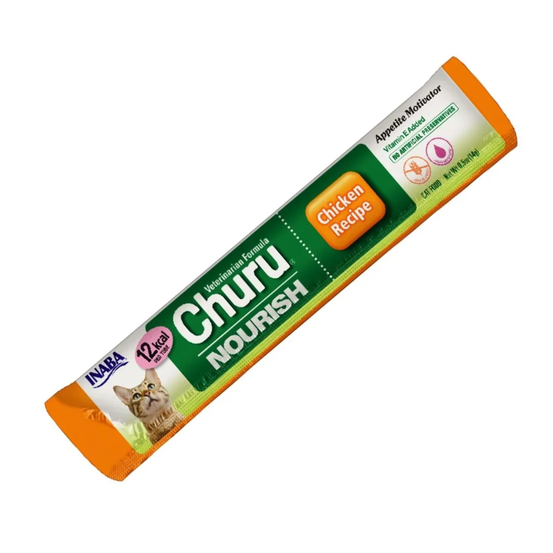 Inaba Churu Nourrish Chicken 12 kcal - лакомство за котки с пиле 14 г