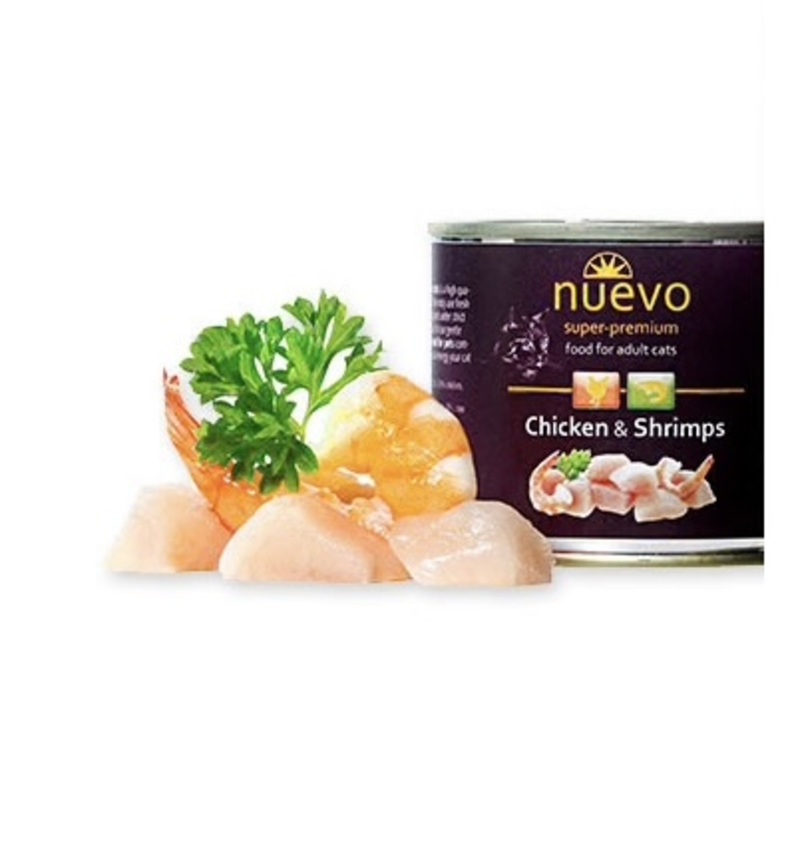 Nuevo Cat Chicken and Shrimps - с пилешко месо и скариди 200 г