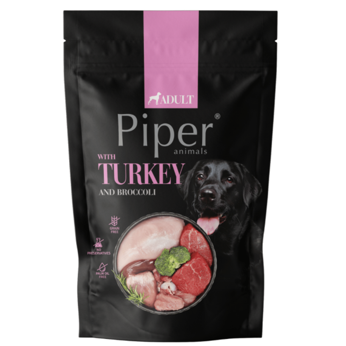 Piper Adult Dog Turkey and Broccoli - пауч за кучета с пуйка и броколи 500 гр