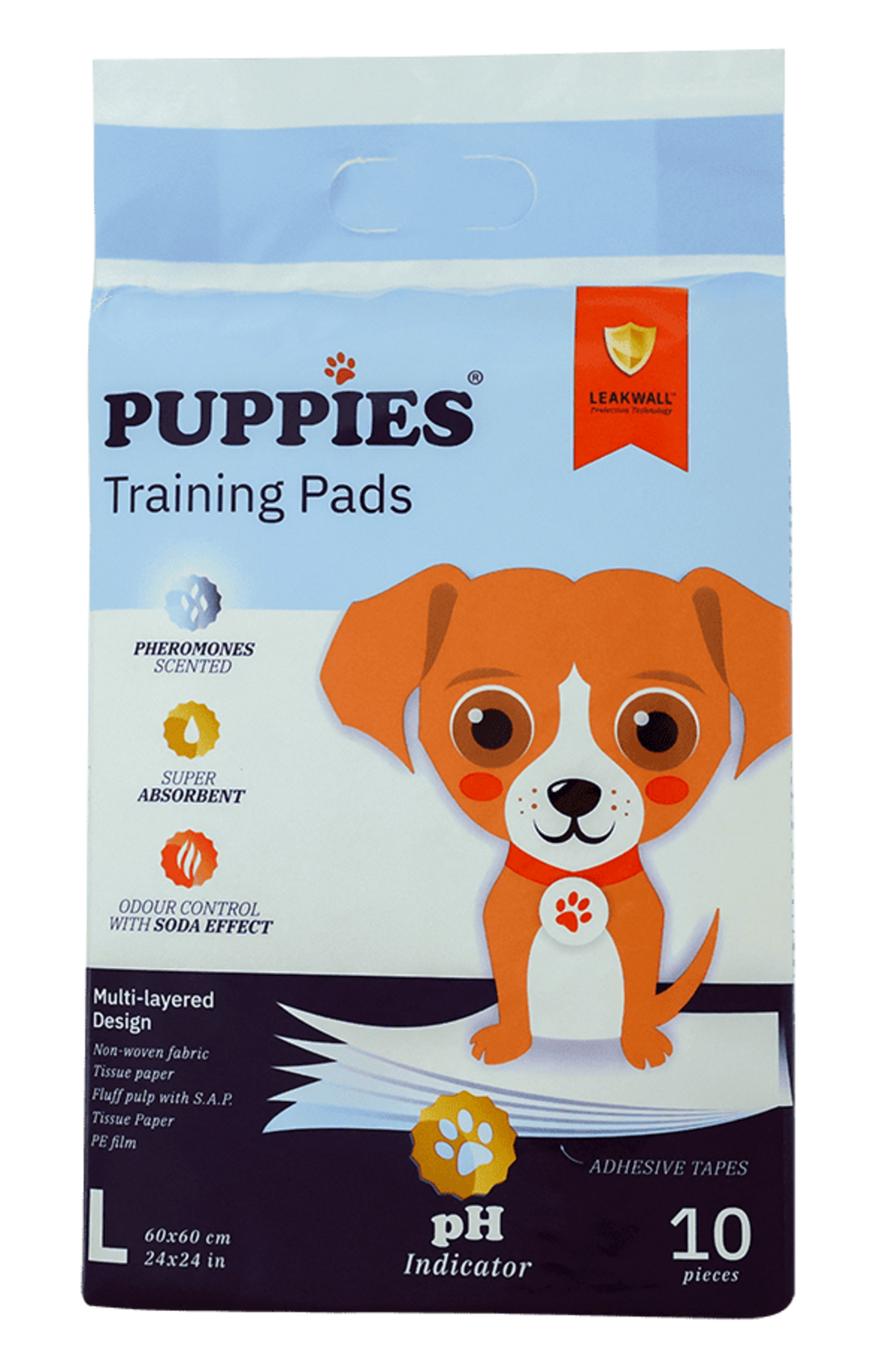 PUPPIES Training Pads L (60x60) 10/30бр - Хигиенни подложки за кучета