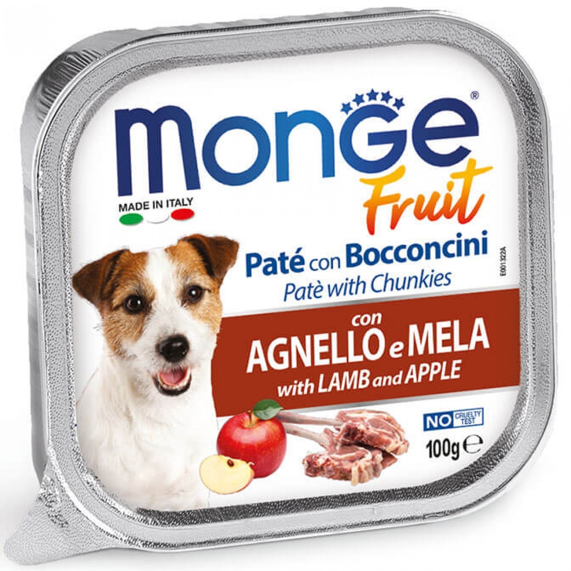 Monge Fruit Dog – пастет с агнешко и ябълка за кучета, 100 g