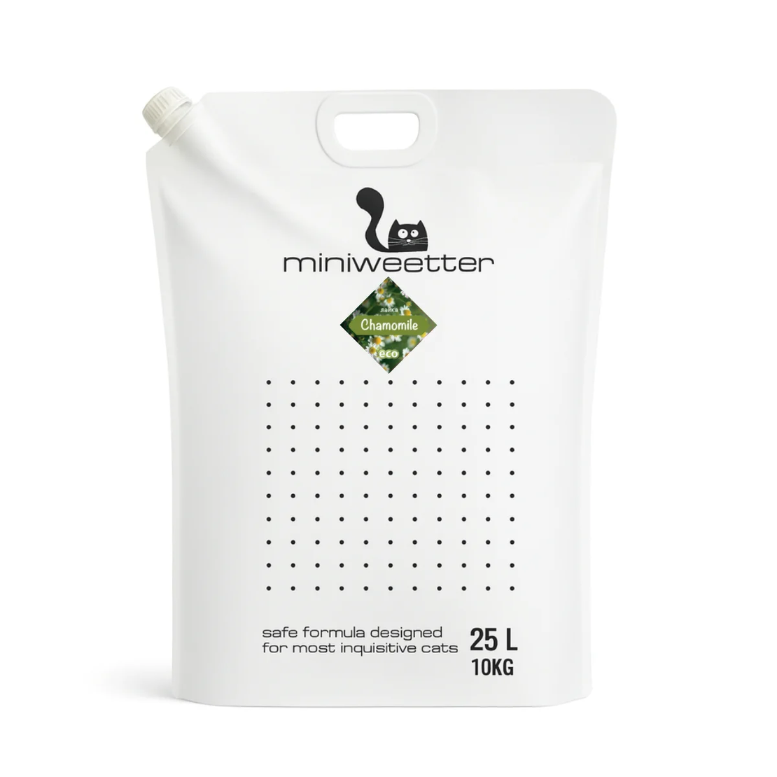 Miniweetter Chamomile – Биоразградима соева котешка тоалетна с аромат на лайка | 25L