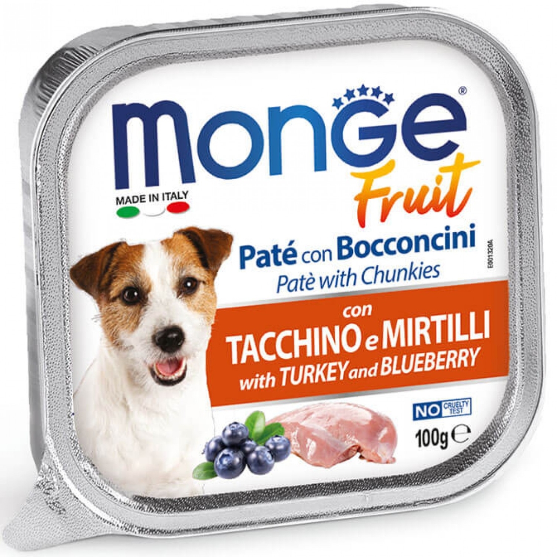 Monge Fruit Dog – пастет с пуешко и боровинки за кучета, 100 g