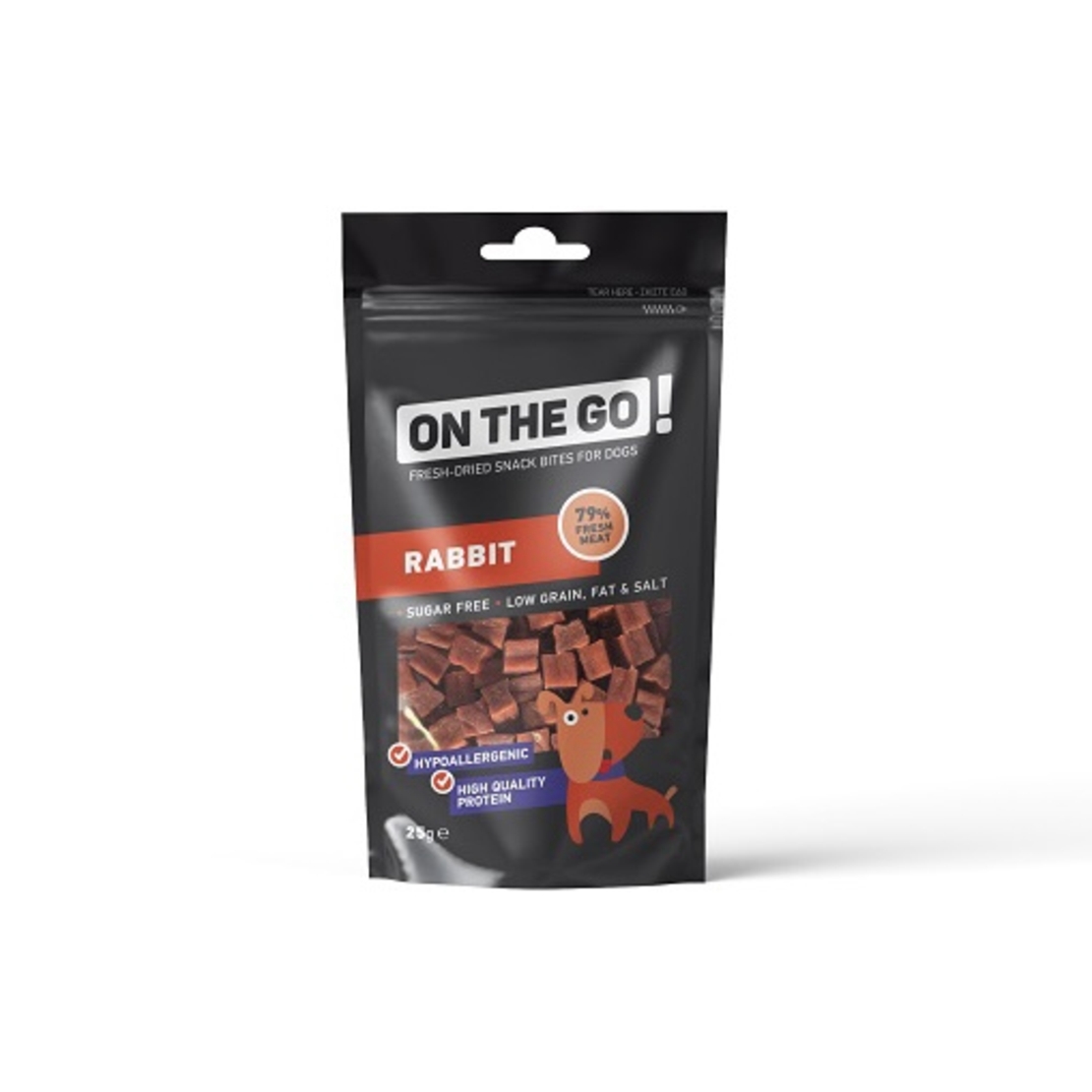 ON THE GO лакомство за куче, заешко месо 25 г