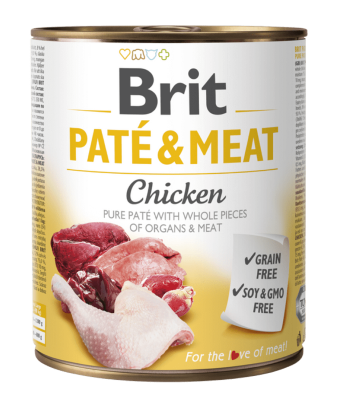 Brit Pate and Meat Chicken - пастет за кучета с пилешко месо 800 гр