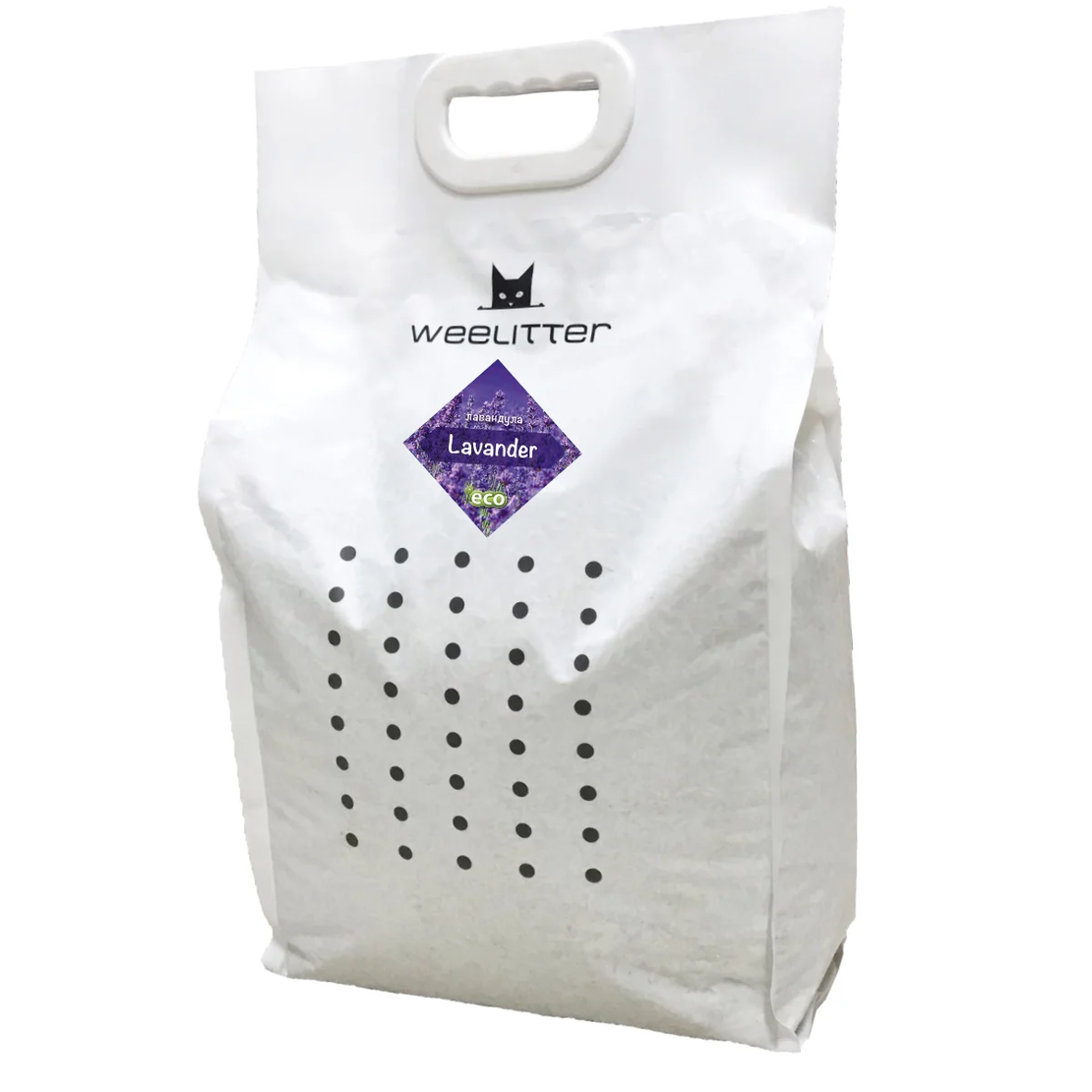 WeeLitter Lavender – Натурална биоразградима соева котешка тоалетна с аромат на лавандула | 6L / 18L