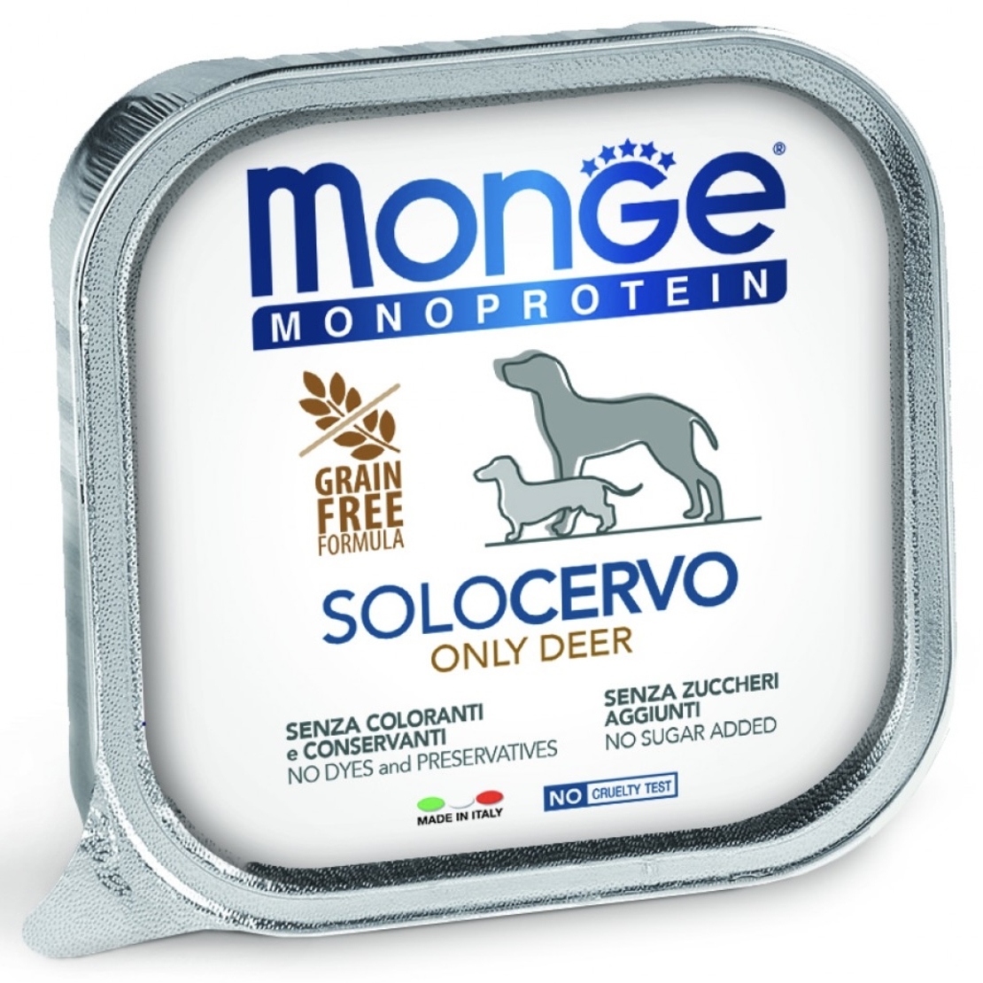 Monge Monoprotein Adult Dog Pate Deer – пастет за кучета в зряла възраст с елен, 150 g
