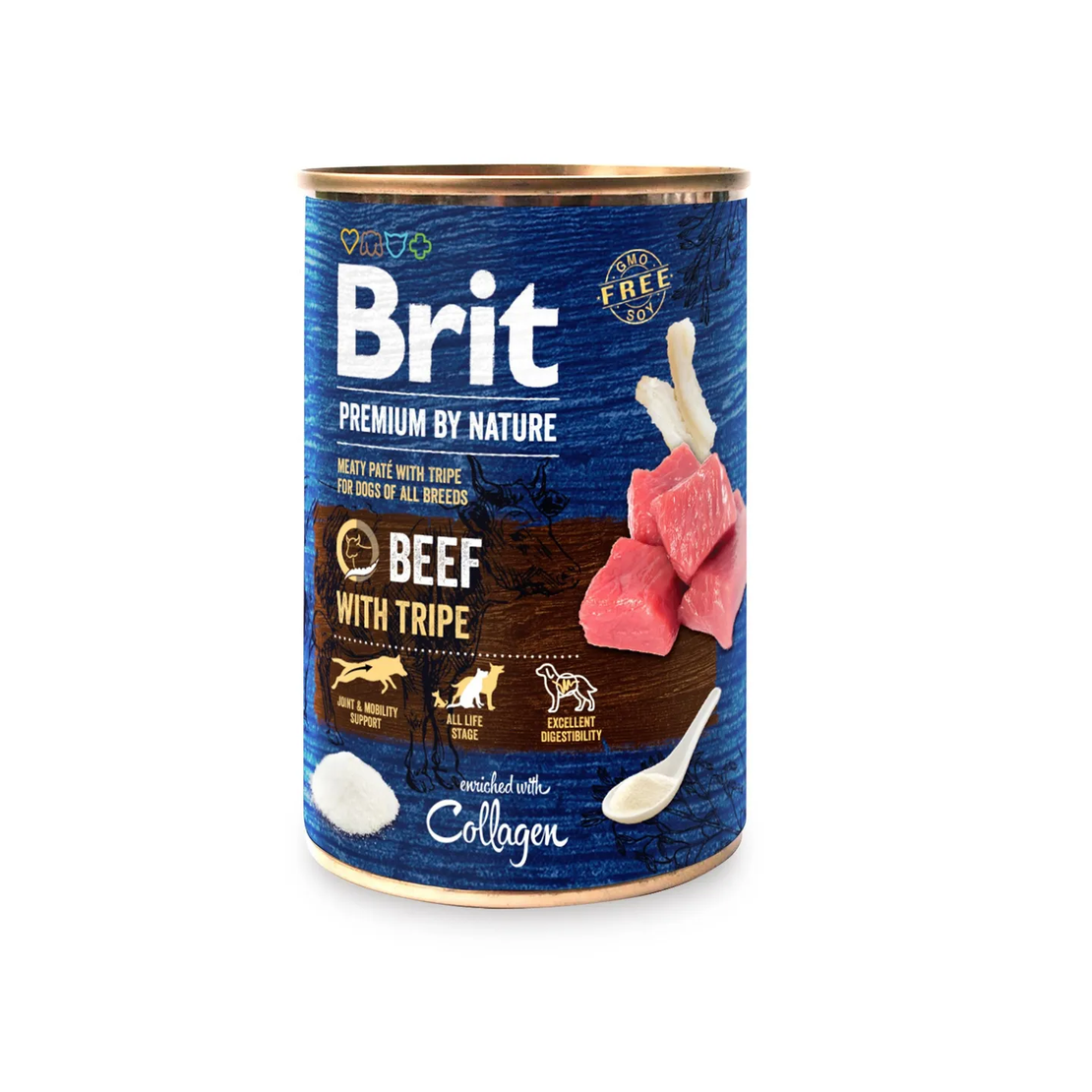 Brit Premium by Nature Beef with Tripe 400 г – Мокра храна за кучета с говеждо и шкембе