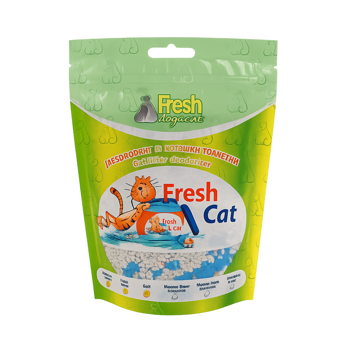 Fresh Cat – Дезодорант за котешка тоалетна с цветни кристали и различни аромати