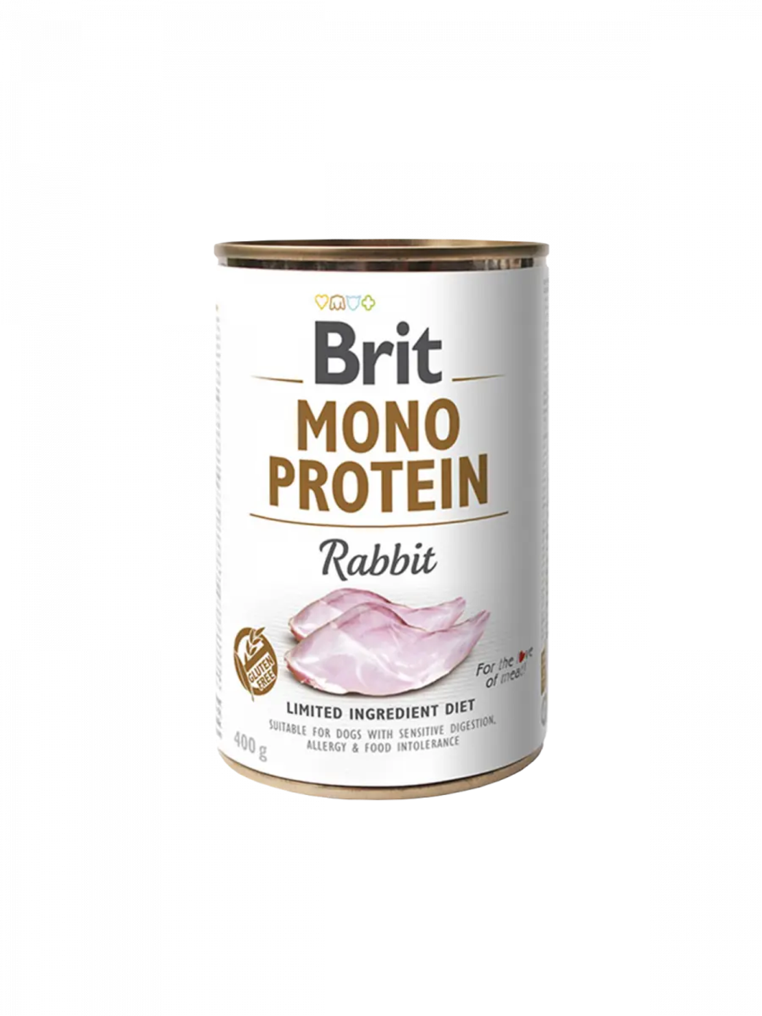 Brit Mono Protein Rabbit - монопротеинова консерва за кучета със заешко месо 400 гр