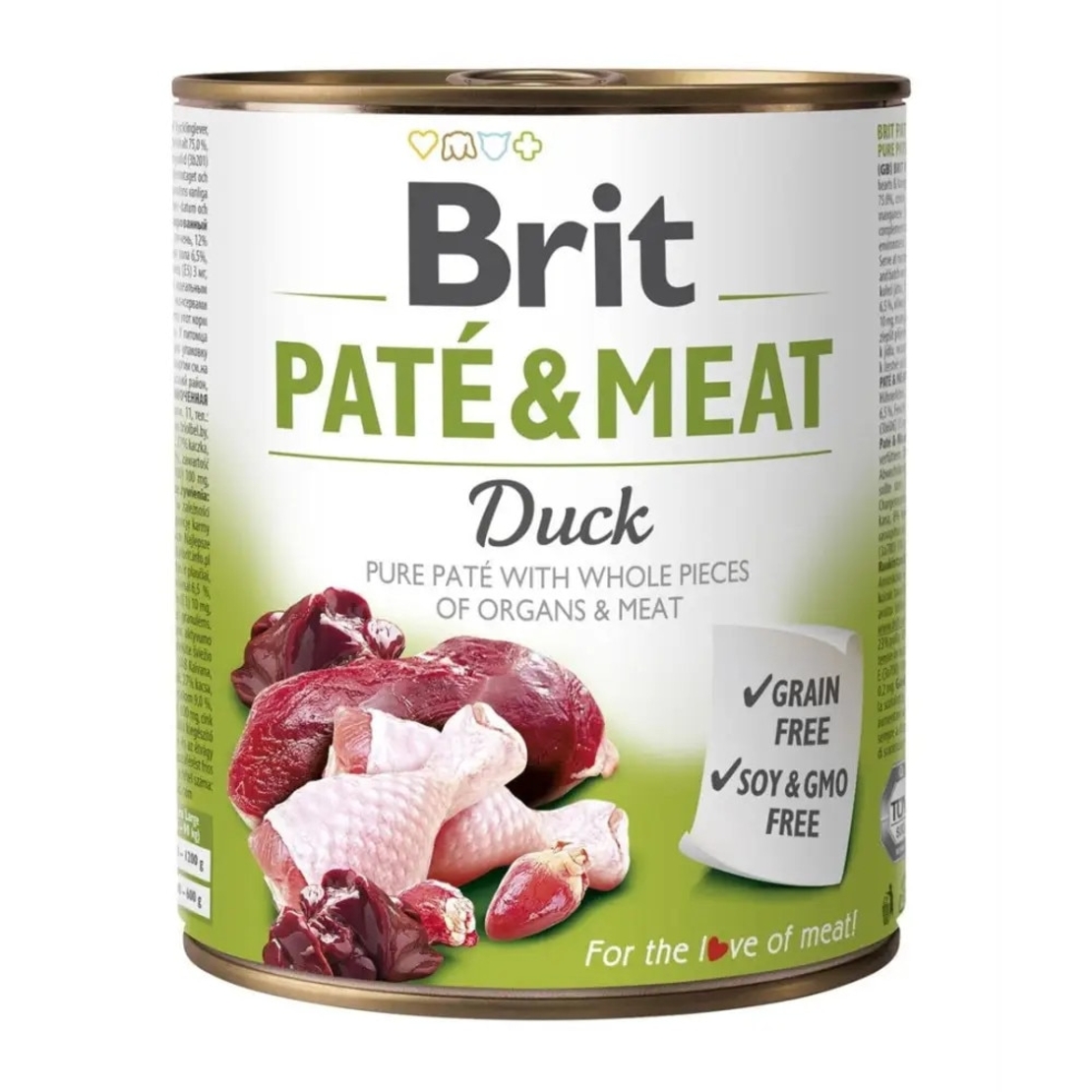 Brit Pate and Meat Duck - пастет за кучета с патешко месо 800 гр