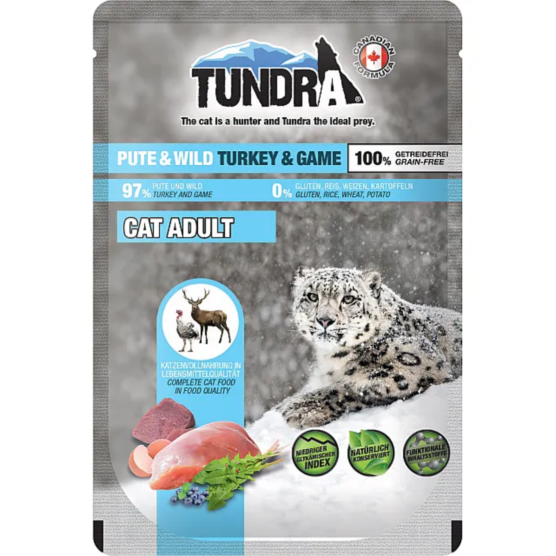 Tundra cat turkey & game – пауч за котки с пуешко и дивеч 97% | 85 г