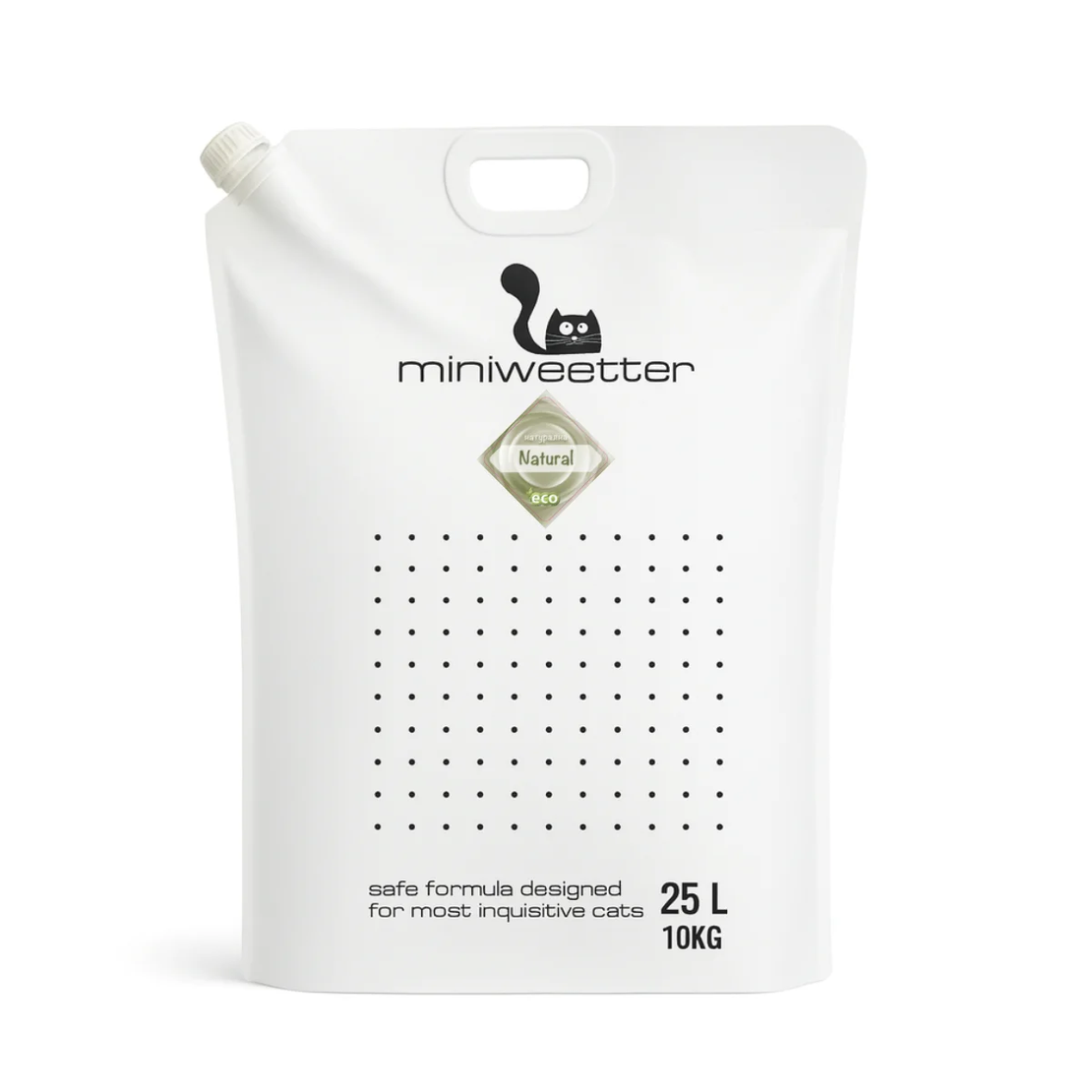 Miniweetter Natural – Биоразградима соева котешка тоалетна без аромат | 25L