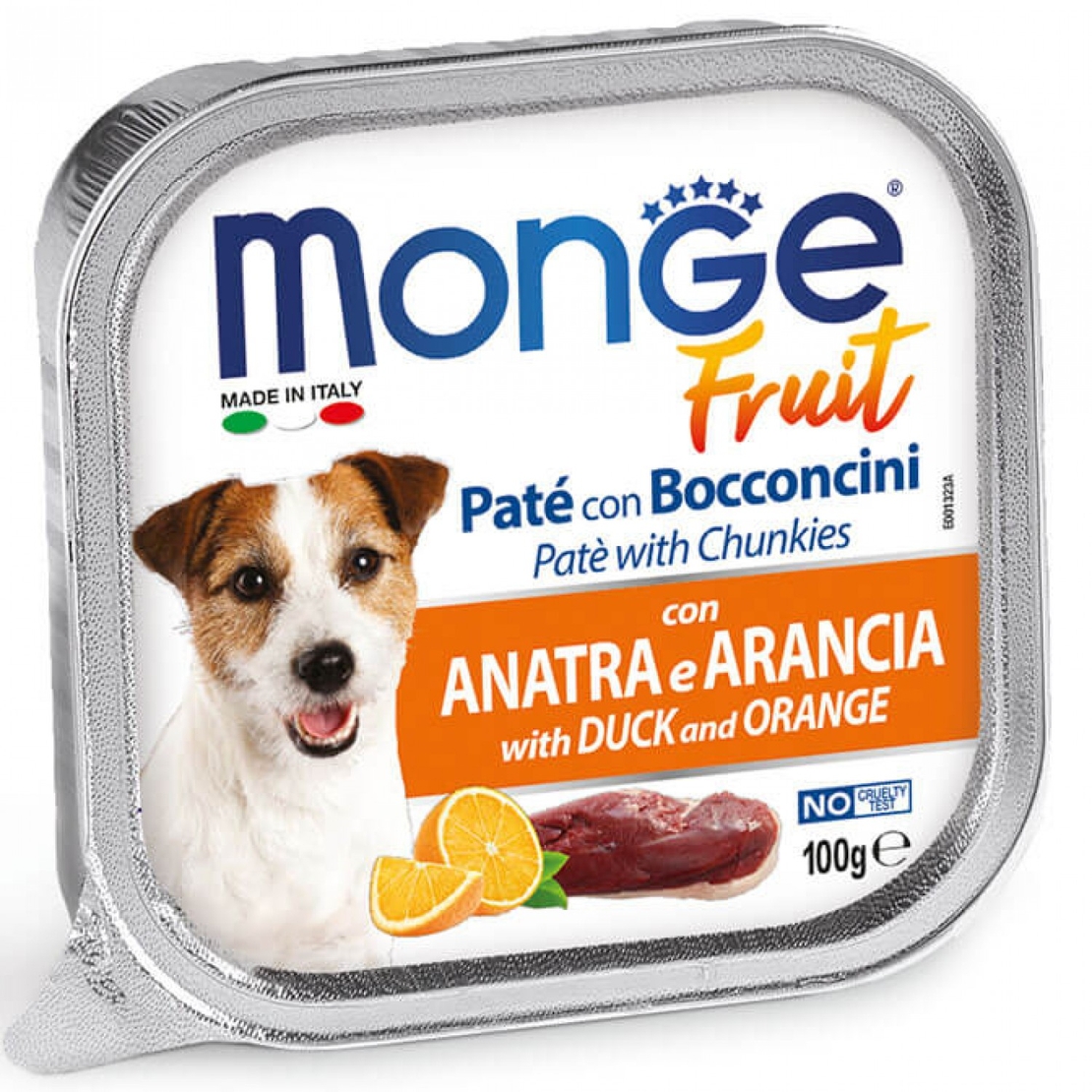 Monge Fruit Dog – пастет с патешко и портокал за кучета, 100 g