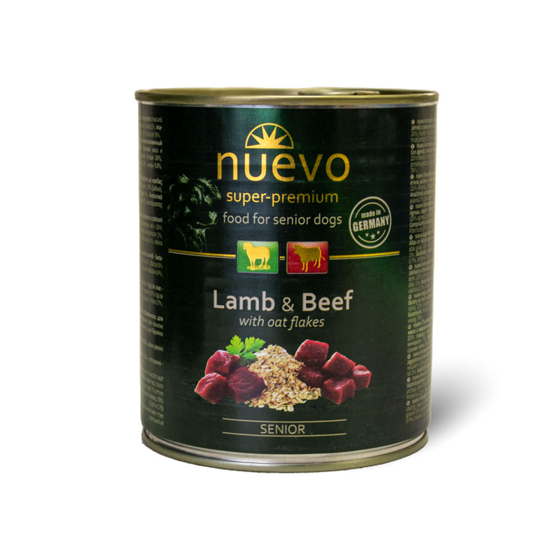 Nuevo Senior Lamb with Beef - агнешко и говеждо, за възрастни кучета  800 г
