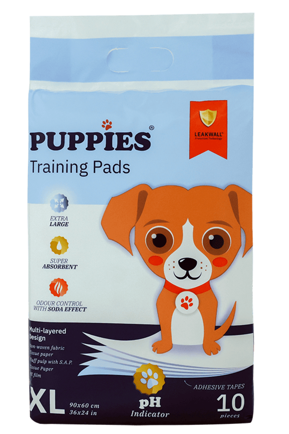PUPPIES Training Pads XL (90х60) 10/30бр - Хигиенни подложки за кучета