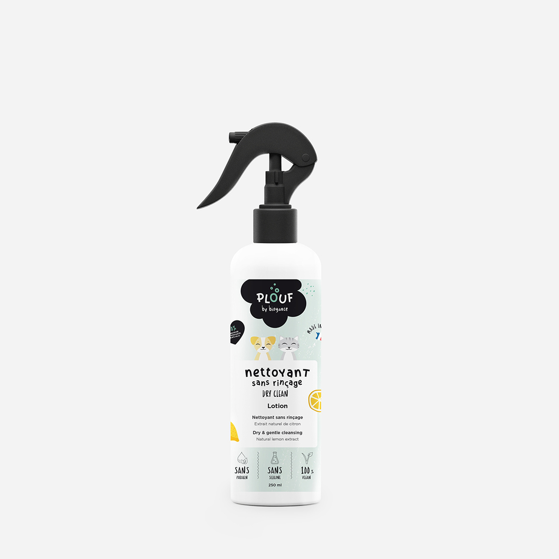 Plouf Dry Clean Lotion – Сух почистващ спрей с натурален лимонов екстракт 250 мл