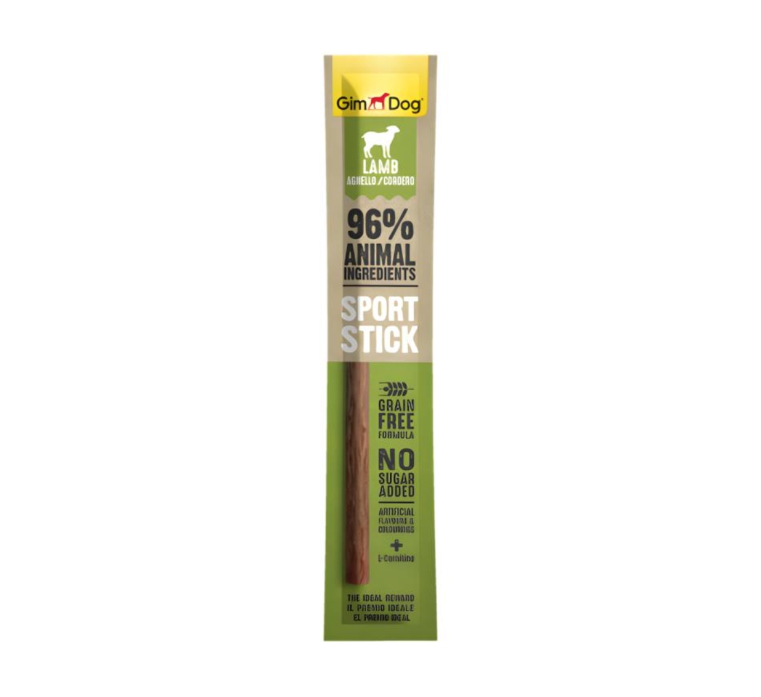 GIMDOG Sport Stick Lamb - лакомство за куче, стик с агнешко  месо 12 г