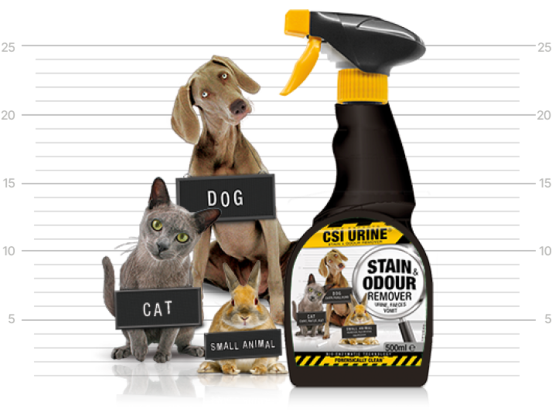 CSI Urine Stain & Odour Remover 500ml – Ензимен спрей за премахване на петна и миризми от домашни любимци